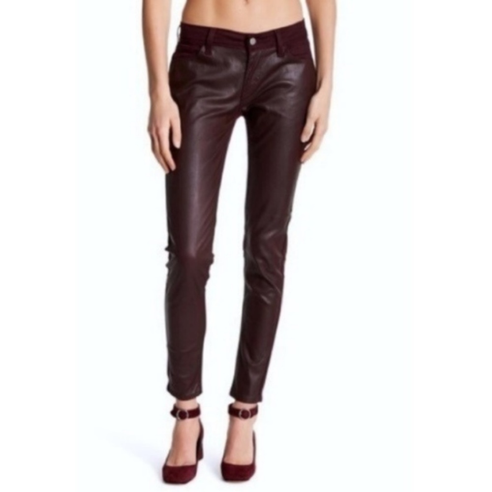 NWT Levi's Oxblood Leather 535 Super Skinny Jeans